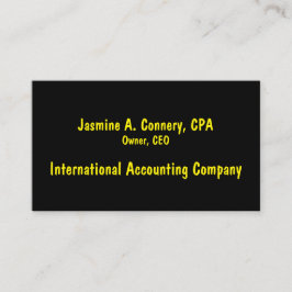 黄モダン色の名刺 名刺