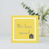 黄モダン色の我々は動いている発表を移動 案内状 (スタンド正面)