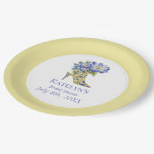 黄モダン色珍重ハイヒールシューズ ペーパープレート (アングル)