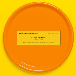 黄モダン色 スキニー名刺