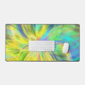 黄モダン色 デスクマット (キーボード&マウス)