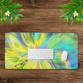 黄モダン色 デスクマット