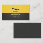 黄モダン色 名刺 (正面/裏面)