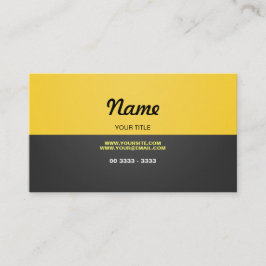 黄モダン色 名刺