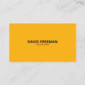 黄モダン色・青建築会社のロゴ 名刺 (裏面)