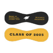 黄モダン黒のカスタム卒業 野球ボール (パネル)