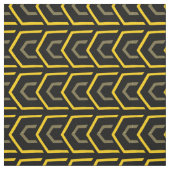 黄モダン黒幾何模様織物 ファブリック (見本)