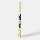 黄モノグラムの色フローラ Case-Mate iPhoneケース (裏面 / 右)