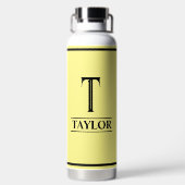 黄モノグラムの色 ウォーターボトル (背面)