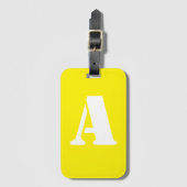 黄モノグラムの色 ラゲッジタグ (正面縦)