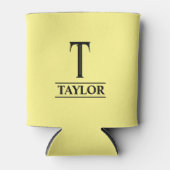 黄モノグラムの色 缶クーラー (正面)