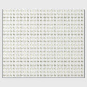 黄モノグラムイニシャルカスタムロゴ事業 ラッピングペーパー (フラット)