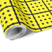 黄ユニーク巻き紙 ラッピングペーパー (ロールコーナー)