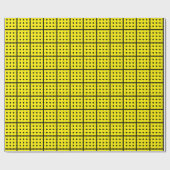 黄ユニーク巻き紙 ラッピングペーパー (フラット)