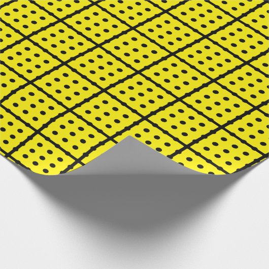 黄ユニーク巻き紙 ラッピングペーパー (角)