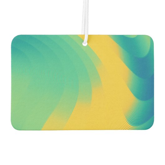 黄ユニーク抽象デザイン空気清浄機 カーエアーフレッシュナー (裏面)