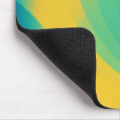 黄ユニーク色マウスパッドと抽象デザイン マウスパッド (コーナー)