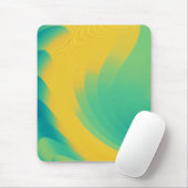 黄ユニーク色マウスパッドと抽象デザイン マウスパッド (マウス)