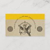 黄ユニーク金ゴールド 名刺 (裏面)