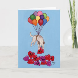 黄ラブラドールサンキューカード サンキューカード