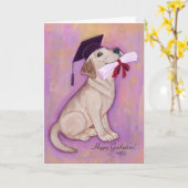 黄ラブラドール卒業 カード