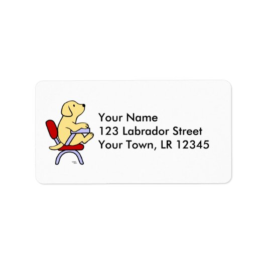 黄ラブラドール学生1漫画 ラベル (正面)