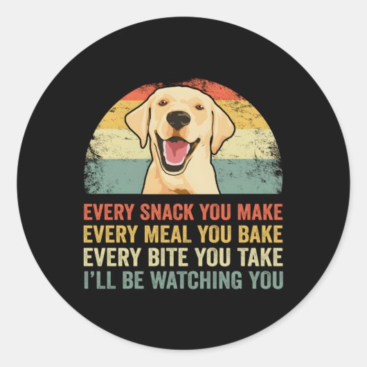 黄ラブラドールSラボパパ黄ラブラドール取得 ラウンドシール (正面)