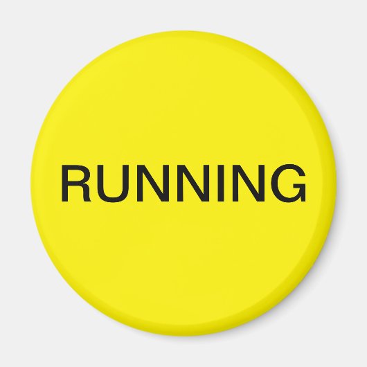 黄ランニング色食洗機磁石 マグネット (正面)