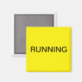 黄ランニング色食洗機磁石 マグネット (正面/裏面)