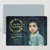 黄リース初飯式 招待状 (正面/裏面)