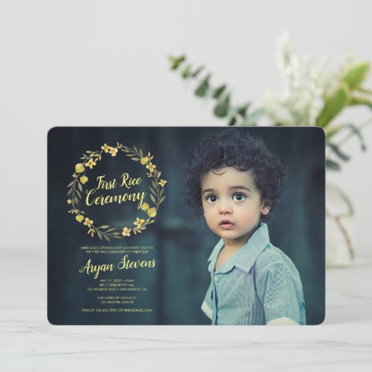 黄リース初飯式 招待状 (スタンド正面)