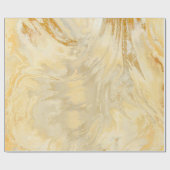 黄ヴィンテージトスカン流体注ぎ ラッピングペーパー (フラット)