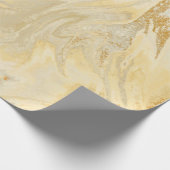 黄ヴィンテージトスカン流体注ぎ ラッピングペーパー (角)