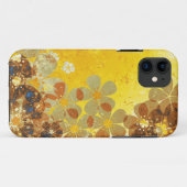 黄ヴィンテージ花柄 Case-Mate iPhoneケース (裏面(横))