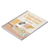 黄中世紀モダン子供部屋手帳 ノートブック (左側)