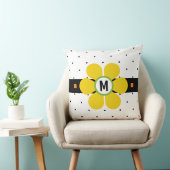 黄中世紀花のパワー クッション (椅子)