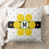 黄中世紀花のパワー クッション (ブランケット)