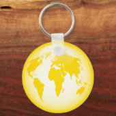 黄光沢グローブ キーホルダー (正面)