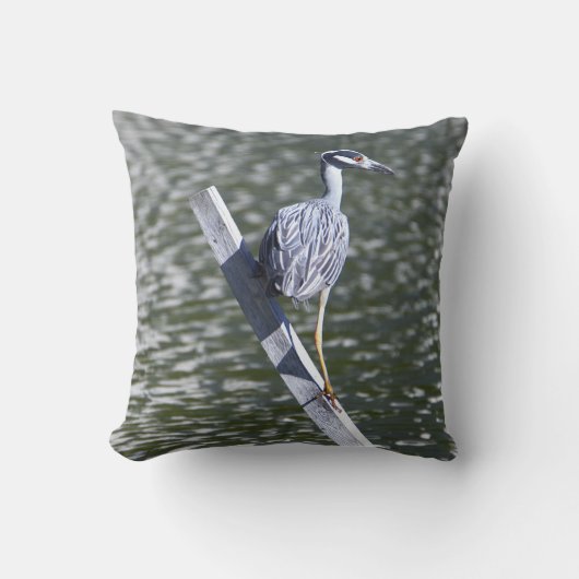 黄冠のナイトヘロン枕 クッション (正面)