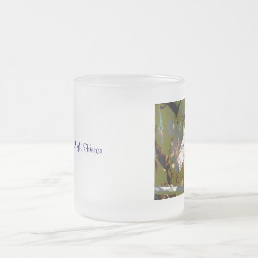 黄冠のナイトヘロン フロストグラスマグカップ (中央)