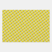 黄前向き色 ラッピングペーパーシート (正面3)