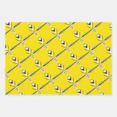 黄前向き色 ラッピングペーパーシート (正面2)