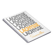 黄動揺してラクロス語 ノートブック (右側)