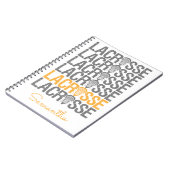 黄動揺してラクロス語 ノートブック (左側)