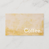 黄動揺して色シンプルロイヤリティコーヒーパンチカード ロイヤリティカード (正面)