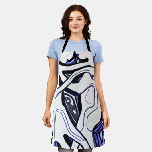 黄化する エプロン (着用した状態)