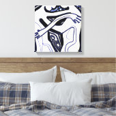 黄化する キャンバスプリント (インサイチュ (寝室))