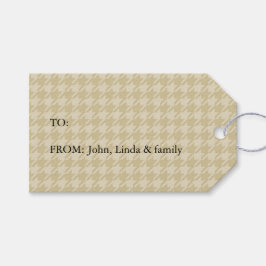 黄千鳥格子の色 ギフトタグ