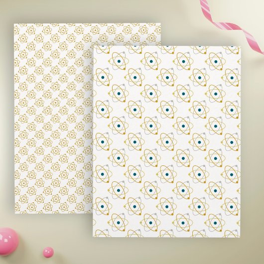 黄原子物理学と化学スクラップブック紙