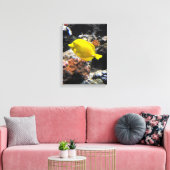 黄唐魚 キャンバスプリント (インサイチュ (リビング))